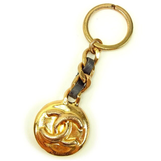 キーリング ココマーク ゴールド ブラック 中古