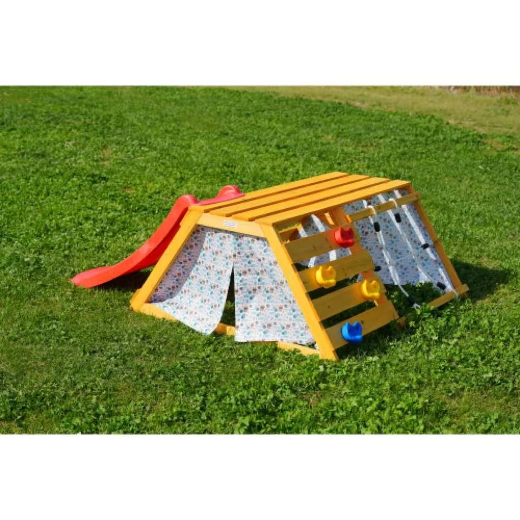 大型遊具 屋外遊具 ジャングルジム 滑り台 室外内 木製 天然木 耐荷重100KG 室内ジム 遊具 スギ材 すべり台 家庭用 子供 キッズ 男の子 女の子 コンパクト 3歳~8歳 プレゼント おもちゃ