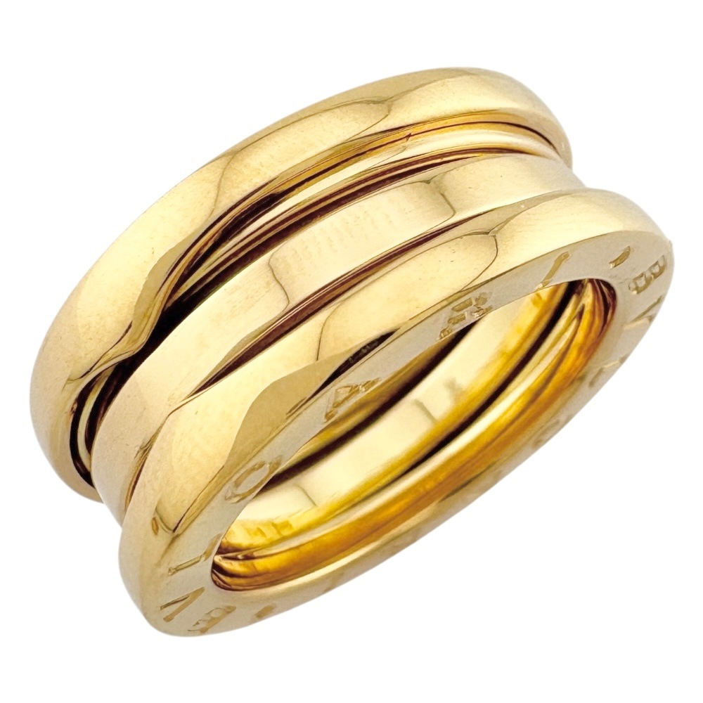 ブルガリ B-zero.1 3バンド リング 指輪 8.5号 18金 K18イエローゴールド BVLGARI 中古 美品