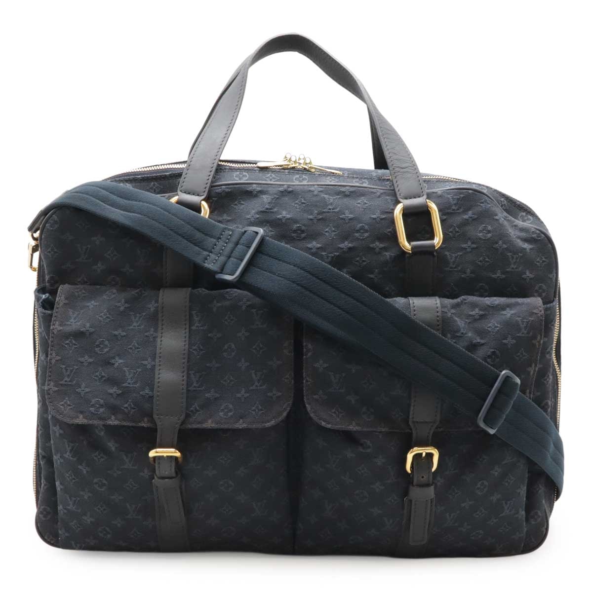 モノグラムミニ クロディーヌ ボストンバッグ トラベルバッグ 旅行カバン キャンバス TSTブルー M4233