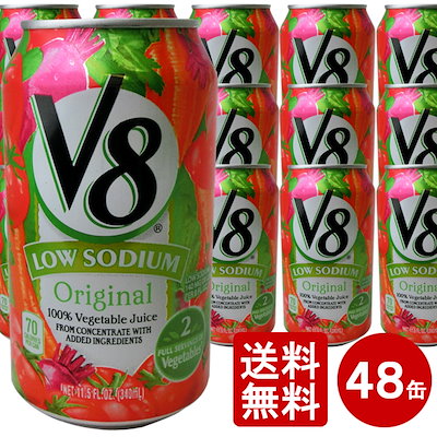 [Qoo10] 送料無料キャンベルV8野菜ジュース 減塩