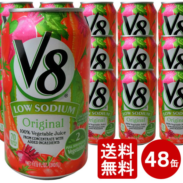 Qoo10] 送料無料キャンベルV8野菜ジュース 減塩