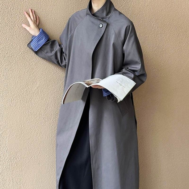 アウター コート レディース ロングコート 長袖 ハイネック 前開き ボタン ロング丈 ウエストベルト かわいい 大人可愛い きれいめ シンプル 上品 おしゃれ かっこいい カジュアル こなれ感 個性