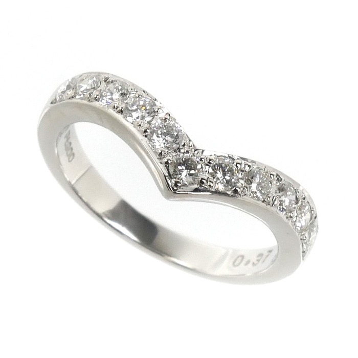 TASAKI タサキ Pt900プラチナ リング・指輪 ダイヤモンド0.37ct 11号 4.3g レディース 中古 美品