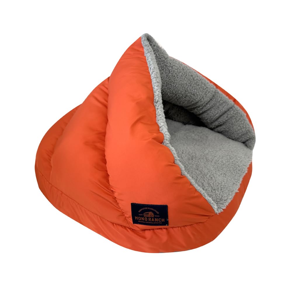 ペットベッド【シェル型 屋根付き】犬 猫洗える/軽量/出入りしやすいアウトドア ドーム ハウス キルティングベッド ペットテント ドーム型ベッド クッション ふわふわ 防寒 防寒対策 寒さ対策 暖