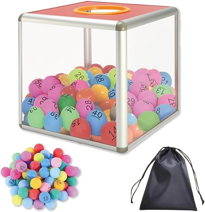 抽選箱 ビンゴセット くじ引き 抽選ボックス ビンゴゲーム 175番+予備玉2個の77個セット