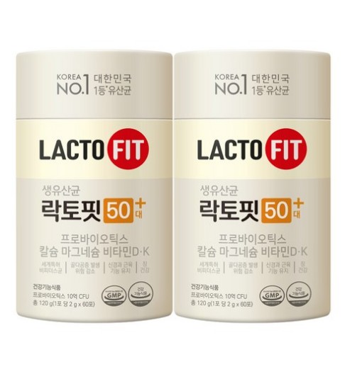 チョングンダン健康 生乳酸菌 50代 プラス [60p x 2個] [韓国Big人気]