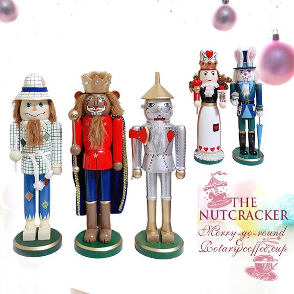 新品更新 くるみ割り人形 置物 木製 ハートレディ スズ人 ウサギ ライオン 人形 祝日 手作り 38cm 工芸品 洋風 部屋 雑貨 逸品 結婚式 クリスマス 新築祝い 装飾 結婚式 子供 誕生日プレ