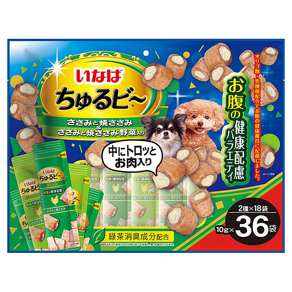 いなば　ちゅるビー　お腹の健康配慮バラエティ　３６袋入り　１０ｇX３６袋X８　ＣＲＣ45―14―35―01―00