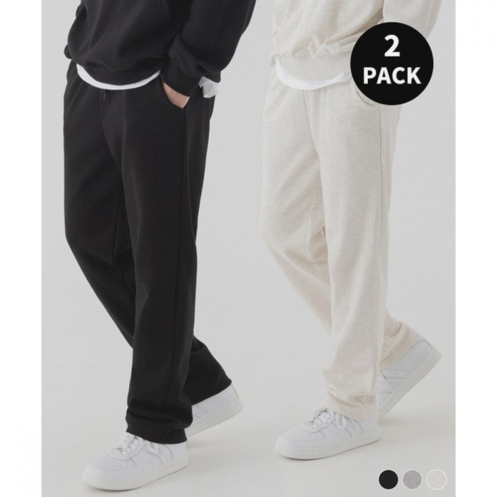 (Pianer) エッセンシャルストレートスウェットパンツ (3color)