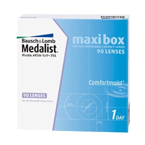 メダリストワンデープラスマキシボックス(90枚入)1箱/宅配便またはレターパックプラス/1日使い捨て コンタクト