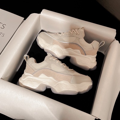 厚底スニーカー シューズ スニーカー レディースシューズ レディーススニーカー 厚底スニーカー ラウンドトゥ 歩きやすい 履きやすい 走れる かわいい 大人可愛い きれいめ シンプル カジュアル 大人 5,724円