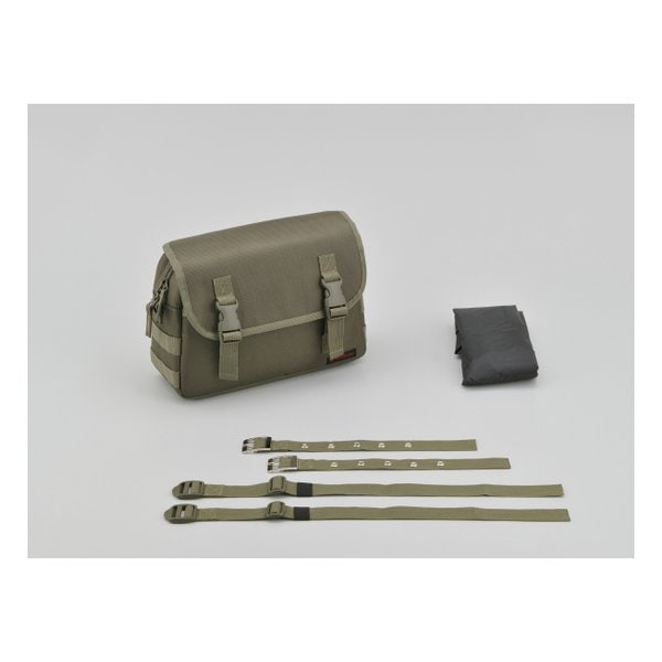 サイドバッグ 6L マフラー側対応 サドルバッグ DHS-22 グリーン D30816