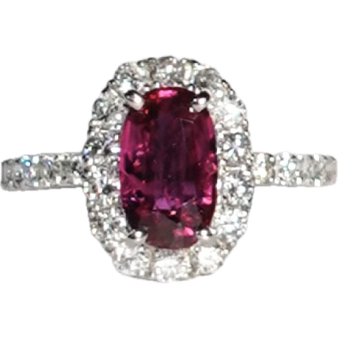 ゴルド　リング　ルビー約2.03ct　Pt900　D0.79ct