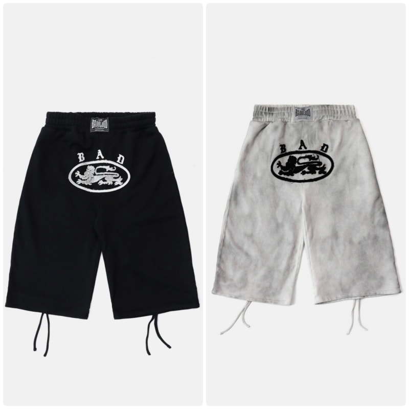 【BADBLOOD】[UNISEX] MYSTIC PATCH BERMUDA PANTS : 2COLORS