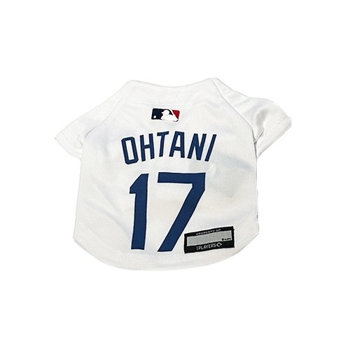 ファンタジーワールド【ペット用品】MLB公式 ドジャース 大谷翔平選手モデル ユニフォーム ジャージ XSサイズ ホワイト P-0849790205673【ペット用野球ウェア】