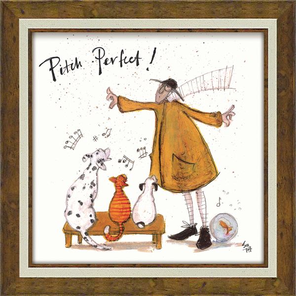 ユーパワー サム/トフト Gel加工 アートフレーム スクエア/Mサイズ 「パーフェクト！」