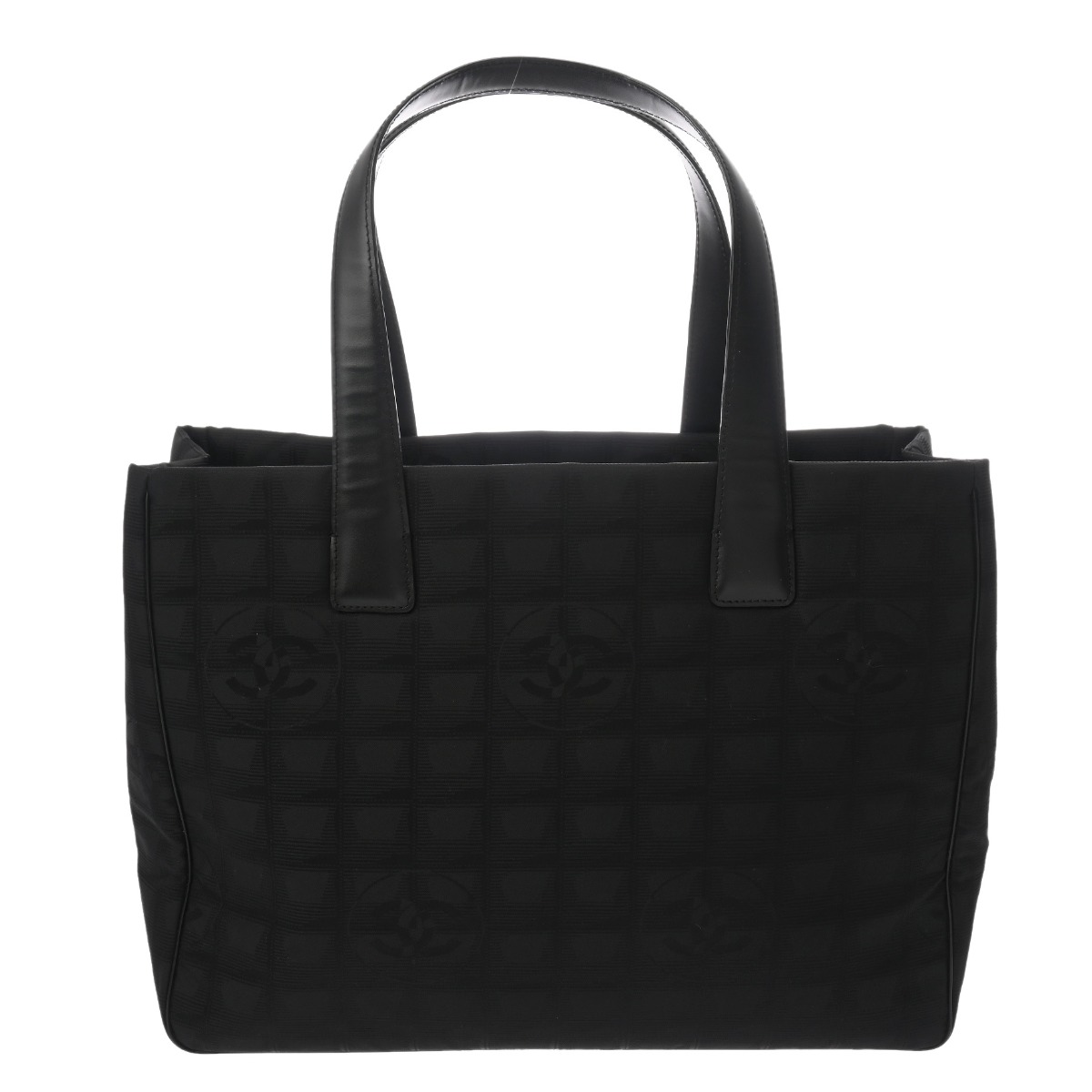 ニュートラベルライン トート MM ブラック A15991 レディース ナイロン ハンドバッグ Aランク 中古 銀蔵