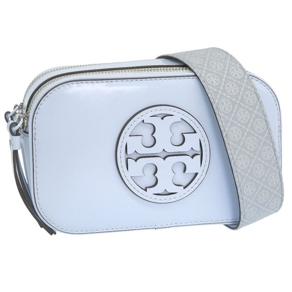 トリーバーチ バッグ レディース ショルダーバッグ レザー ブルー MILLER MONOCHROMATIC MINI CROSSBODY BAG 158489-400 TORY BURCH