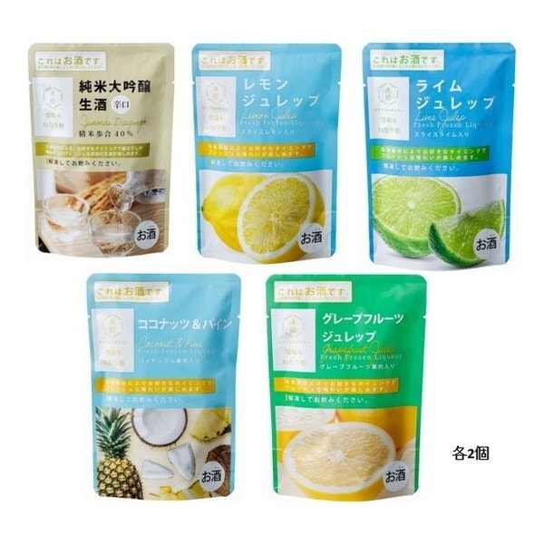 菊水酒造 冷凍 凍結酒 煌菊水 ねむり姫 アソートセット (清酒・リキュール5種×各2) メーカー直送 5,487円