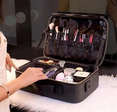 韓国大人気 デザイン 韓国 大容量 化粧道具 メイクアップアーティスト メイクボックス 旅用 ポー