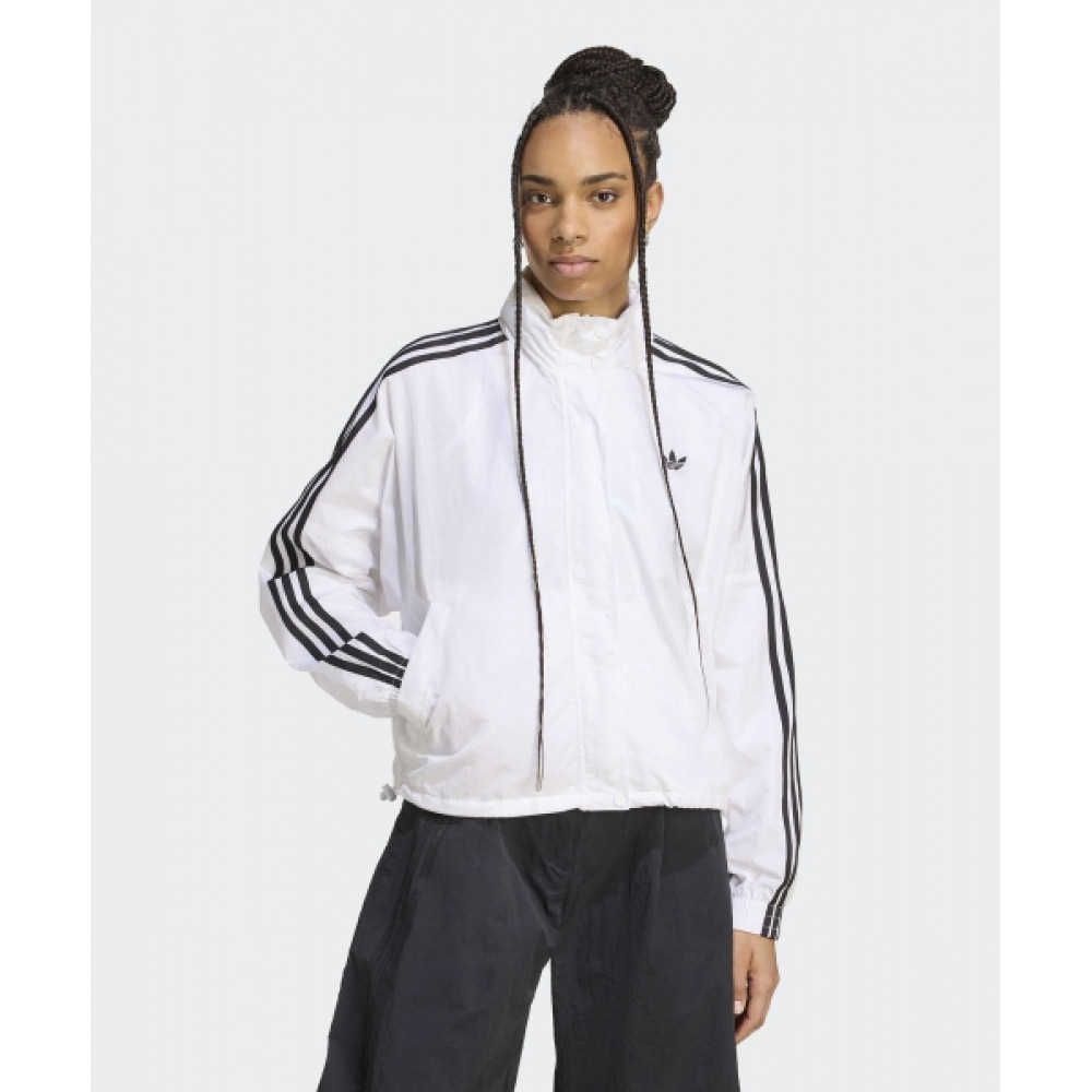 アディダス 3-ストライプウーブンウインドブレーカー-ホワイト:ブラック/JX1450