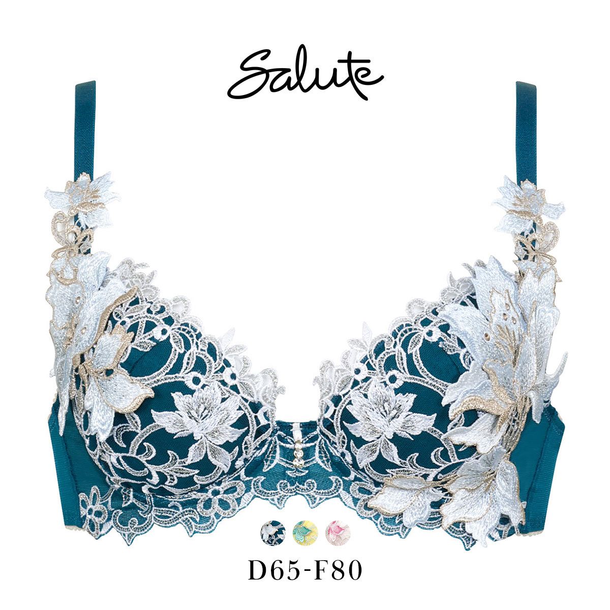 ワコール Wacoal サルート Salute 12G BTJ412 P-UP ブラジャー DEF