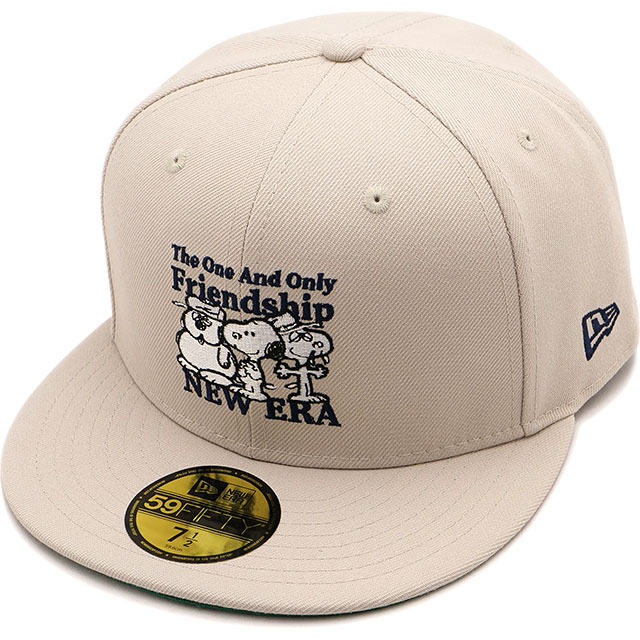 CAP 59FIFTY ピーナッツ [14682621] 5950 PEANUTS FRIENDSHIP メンズ・レディース スヌーピー コラボ 帽子 ストーン 正規取扱店