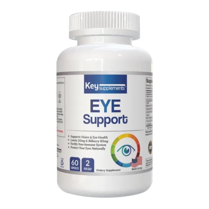 キーサプリ Eye アイサポートカプセル 60粒 一日2錠 目の栄養剤 ルテインビルベリーエキス 4,507円