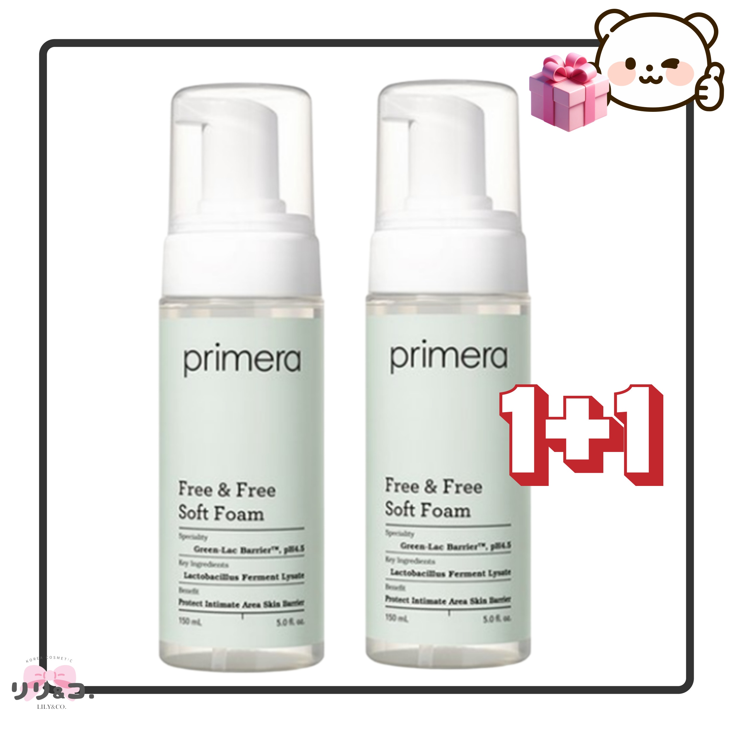 [数量限定 1+1] フリーアンドフリーソフトフォーム 150ml+150mL 2本セット vio ソープ フェムケア ソープ デリケートゾーンソープ 弱酸性 デリケートゾーン 黒ずみ デリケート