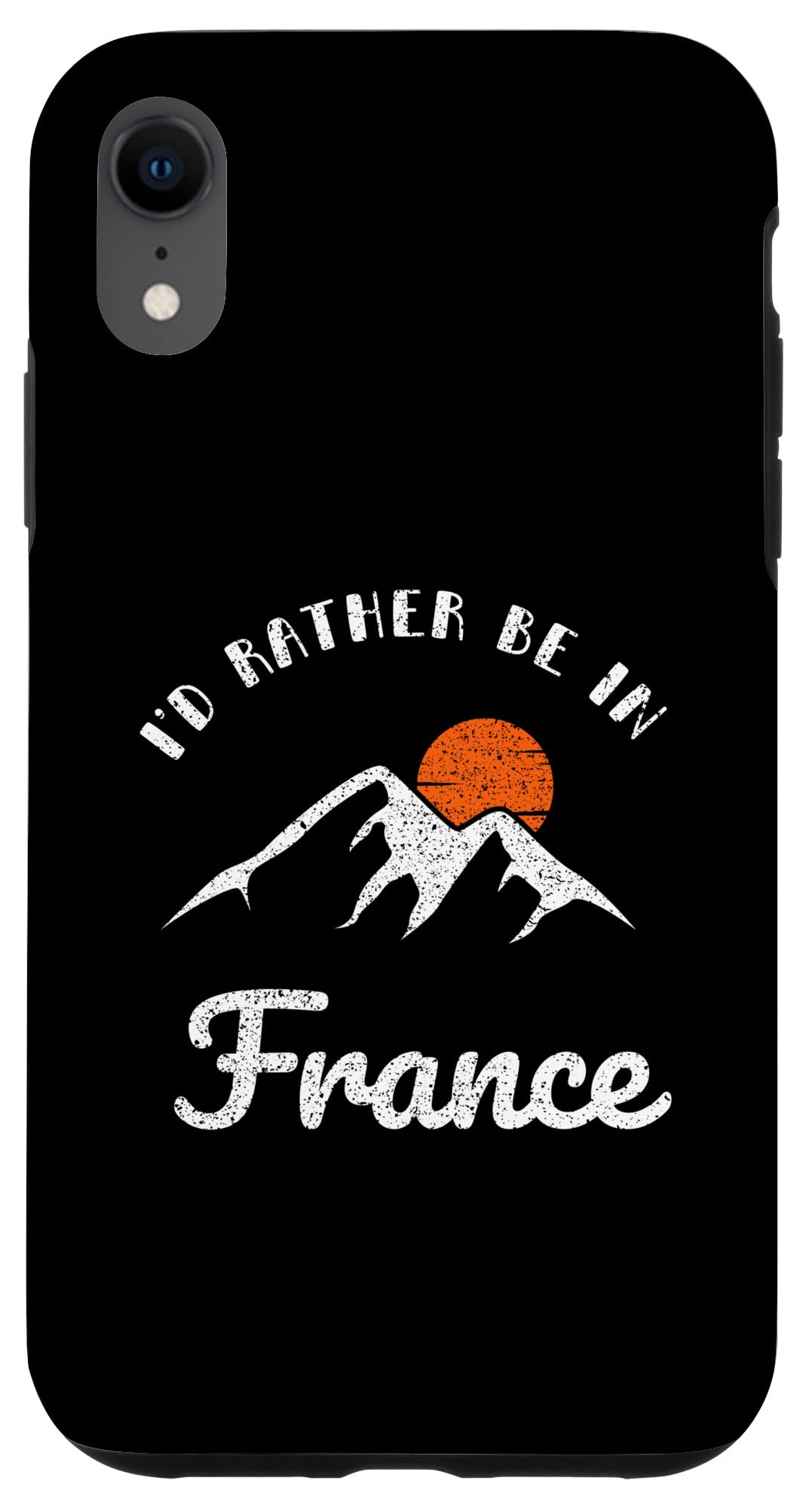 I d Rather Be In France ヴィンテージ レトロ フランス スマホケース iPhone XR 用