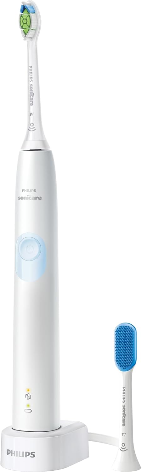 電動歯ブラシ ソニッケアー プロテクトクリーン (ホワイトプラス/舌磨き付き) HX6809/71 ホワイトライトブルー