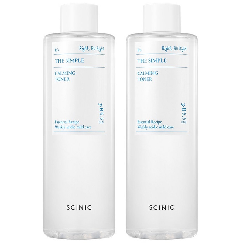 サイニック SCINICザシンプル カーミング トナー, 500ml, 2個