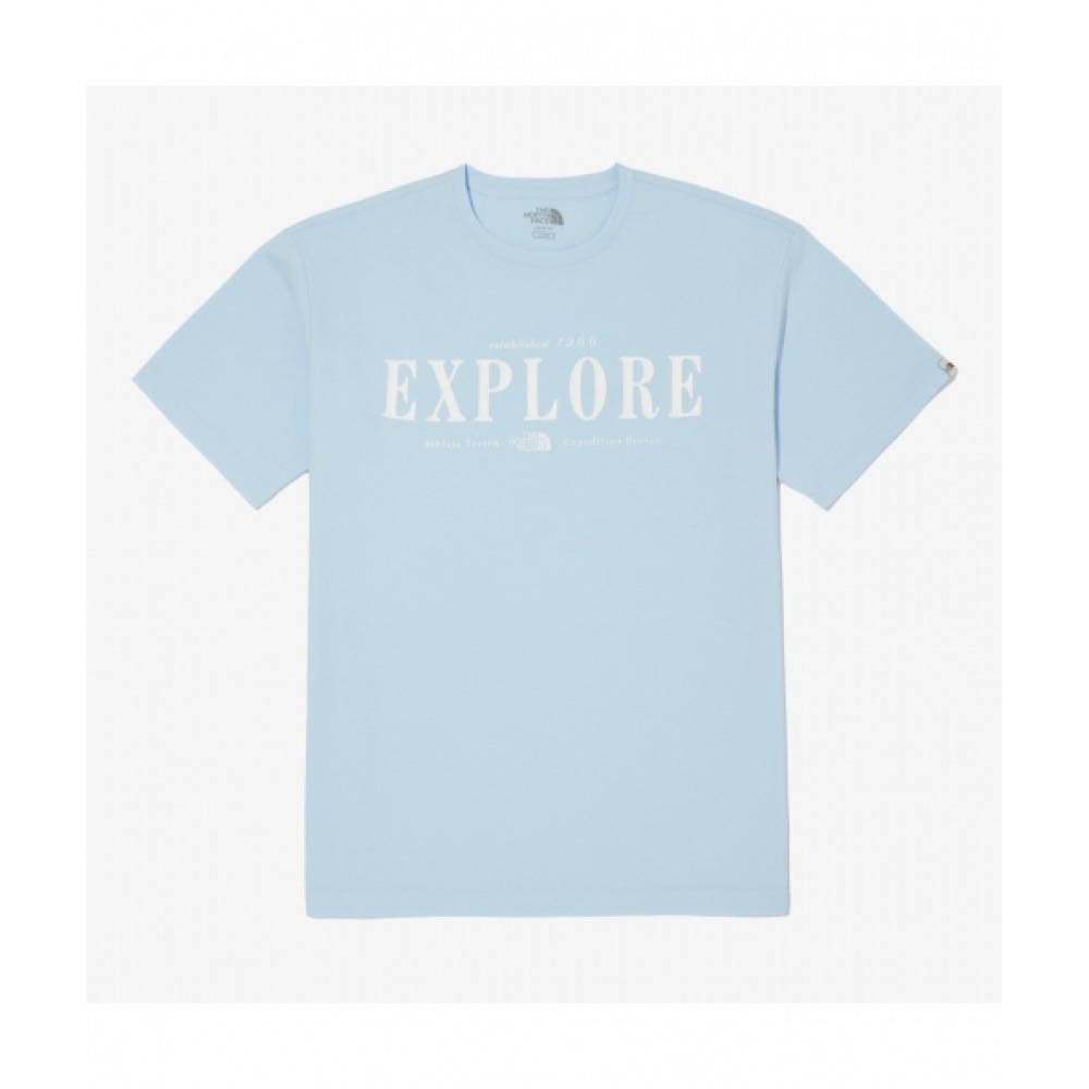 ザ・ノース・フェイス NT7UQ06M ホワイトレーベル・エクスプロアショートスリーブラウンドTシャツ