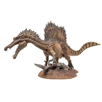 生き物・恐竜フィギュア 台座付き NEWソフトモデルフィギュア 台座付き スピノサウルス 恐竜グッズ