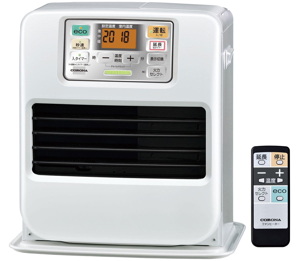 コロナCORONA FH-SR3325Y-W 石油ファンヒーター(木造9畳/コンクリート12畳まで) FHSR3325YW