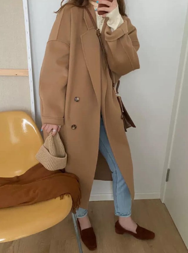 チェスターコート レディース アウター ロング丈 秋冬 黒 無地 冬 秋 カジュアル シンプル 通勤 オフィス ロングコート オーバーサイズ ビッグシルエット ゆったり 体型カバー