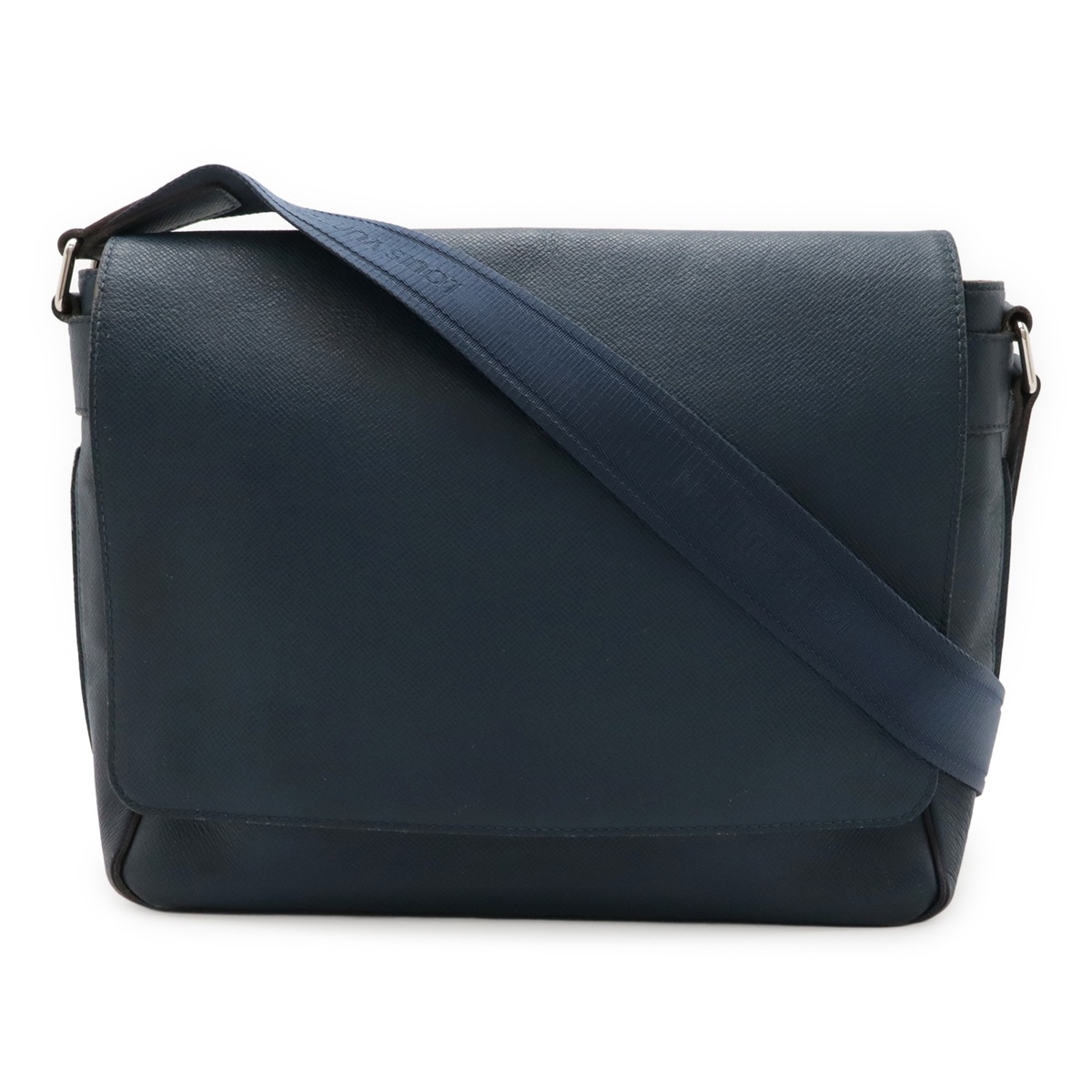 タイガ ロマンMM ショルダーバッグ メッセンジャーバッグ レザー メンズ オセアン 青 ブルー M3281