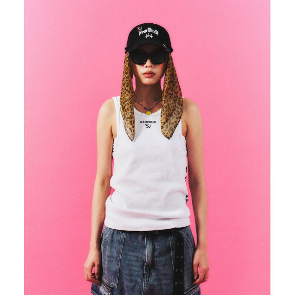 SCHISM INDUCING MUSCLE TANK TOP WHITE SB8TS18WH