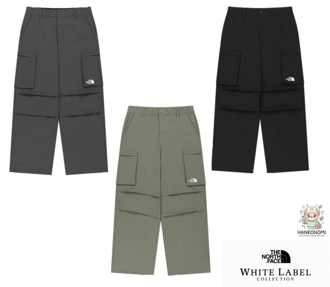 26SS 新作入荷 NP6NS05 ICEPULSE CARGO PANTS 涼しさと快適な着心地を提供するベーシックフィットのウーブンカーゴパンツ
