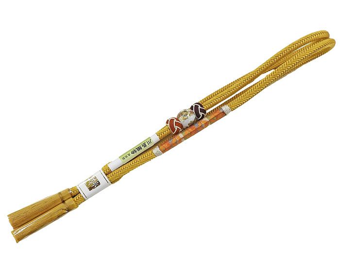 帯締め 正絹 川島織物 小田巻 とんぼ玉 重宝裂 箱入り 新品 和装小物 n4335