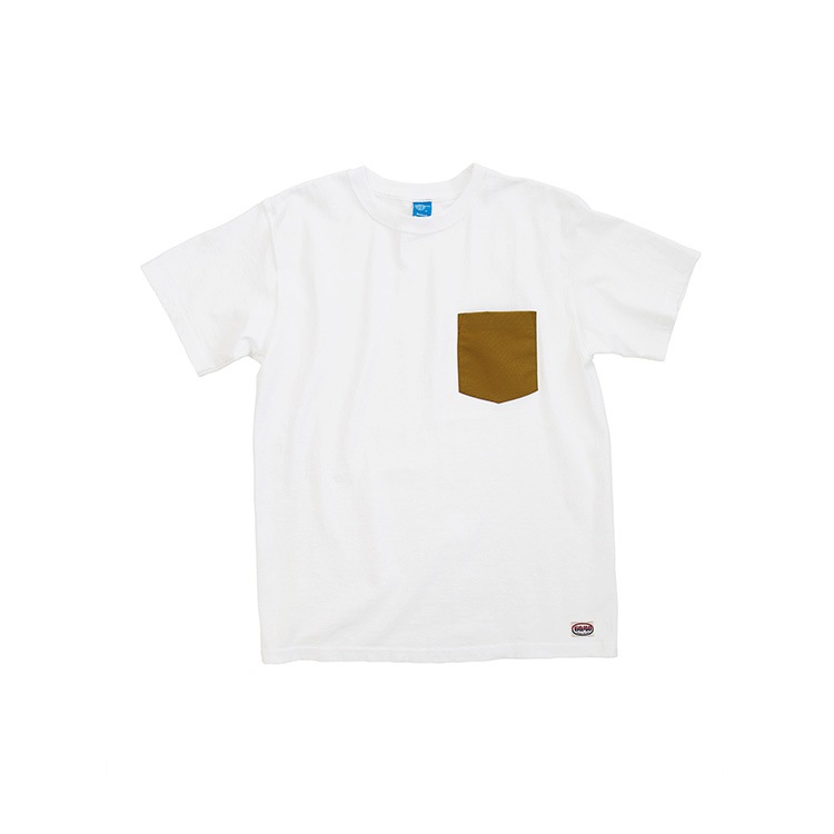 GOOD ON X SIERRA DESIGNS 60/40 POCKET TEE White/Tan M #1509-WHITETAN