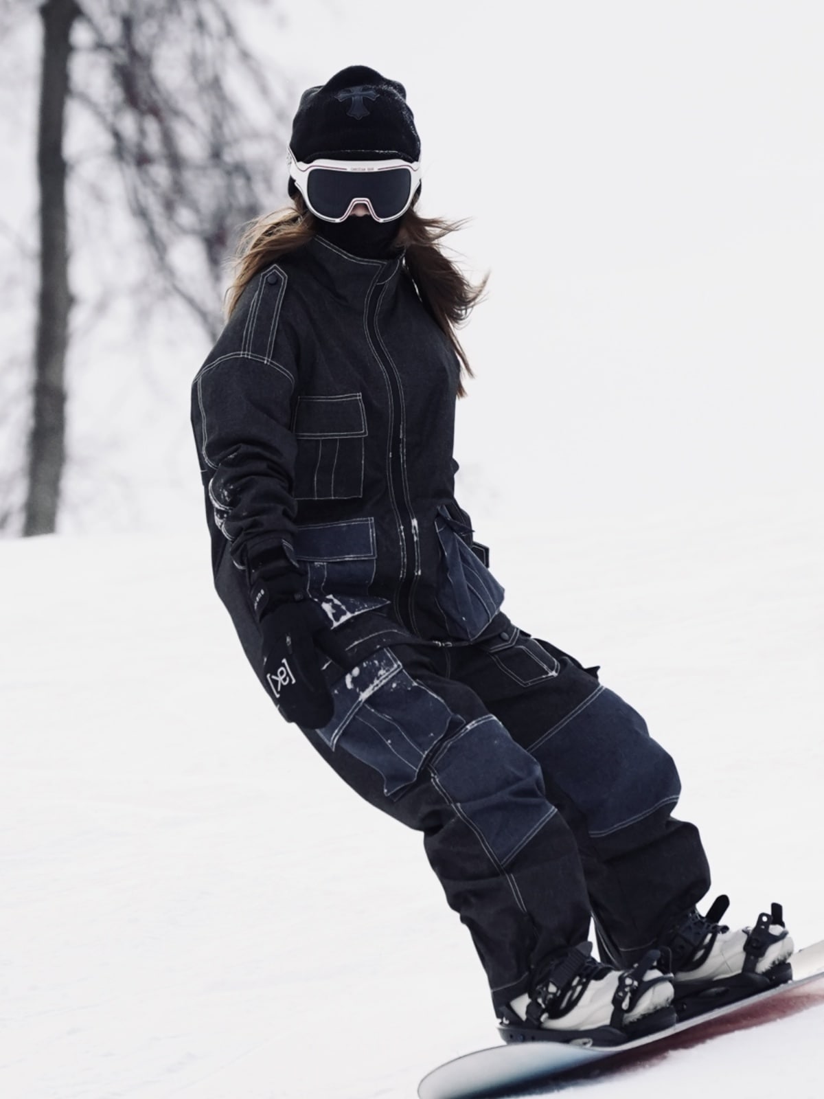 スノボウェア 2025 2026 上下セット 耐水圧20000mm デニム ジャケット パンツ ズボン 韓国風 スノーボードウェア スノーウェア スキーウェア スノボーウェア メンズ レディース
