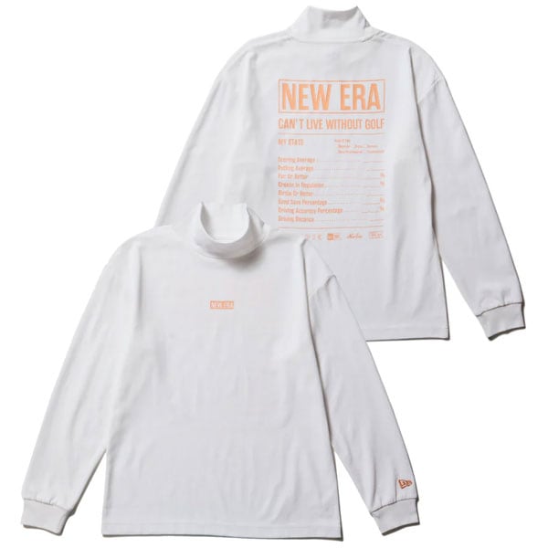 ニューエラ NEW ERA ゴルフ Women ハイカラー 長袖 パフォーマンス Tシャツ スタッツ オフホワイト 14326367 レディース