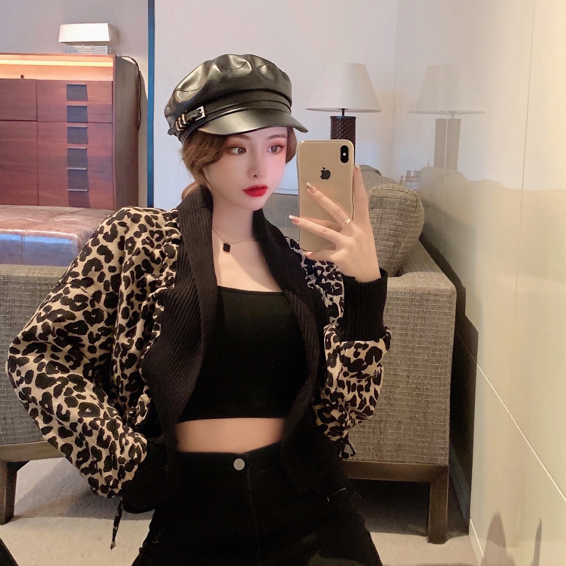 レオパード柄 ジャケット カーディガン コート ショート丈 アウター ヒョウ柄 豹柄 オルチャン 韓国 レディース 羽織り 10代 20代 30代 オシャレ D125 5,076円