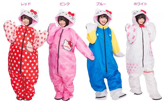 Qoo10] ハローキティ なりきり寝袋 着ぐるみ : 日用品雑貨