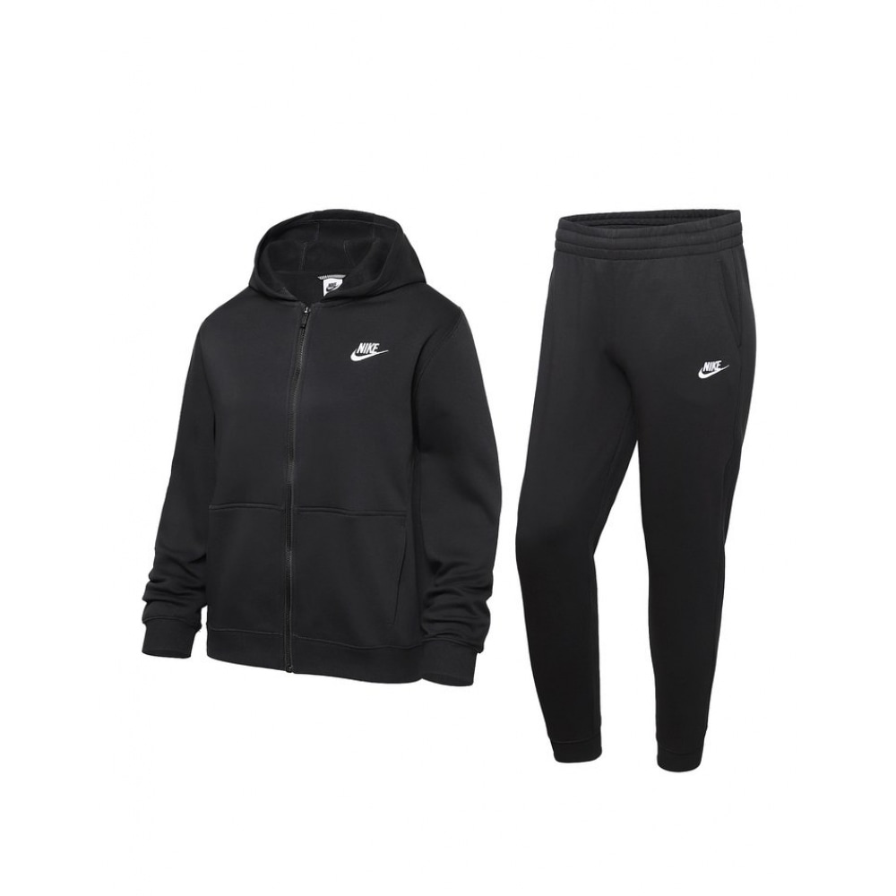 ナイキキッズクラブ起毛フリースフルジップアップトラックスーツ FD3114_010