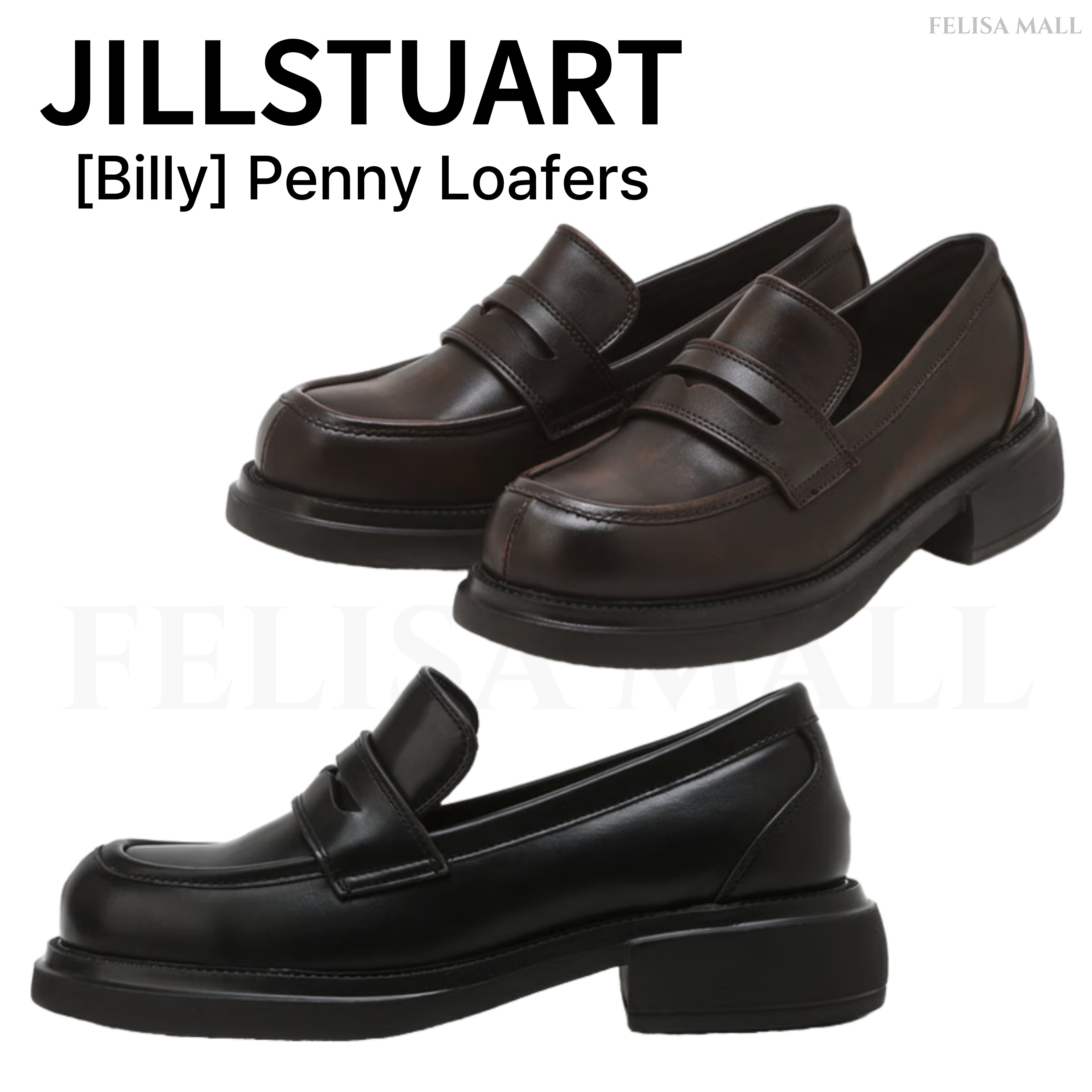 [JILLSTUART] 【Billy】 Lightweight Molded Penny Loafers 人気 韓国ローファー
