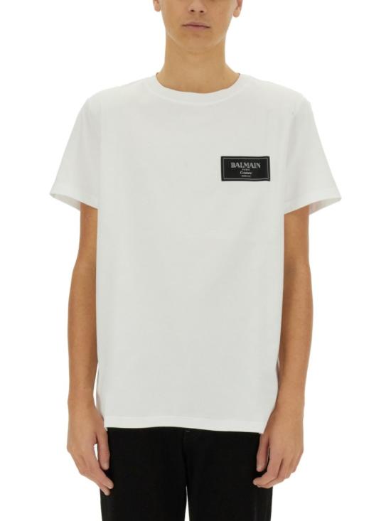 BALMAIN Men T-Shirts EH1EF000BC91 0FA White