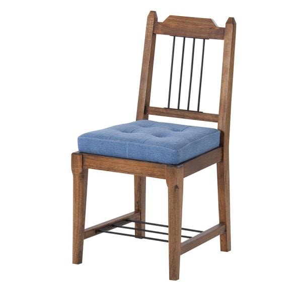 ダイニングチェア 椅子 おしゃれ 木製 単品 1脚 シンプル ビンテージ風 ヴィンテージ風 レトロ デザイン 古めかしい お洒落 渋い 加工 背もたれ 天然木